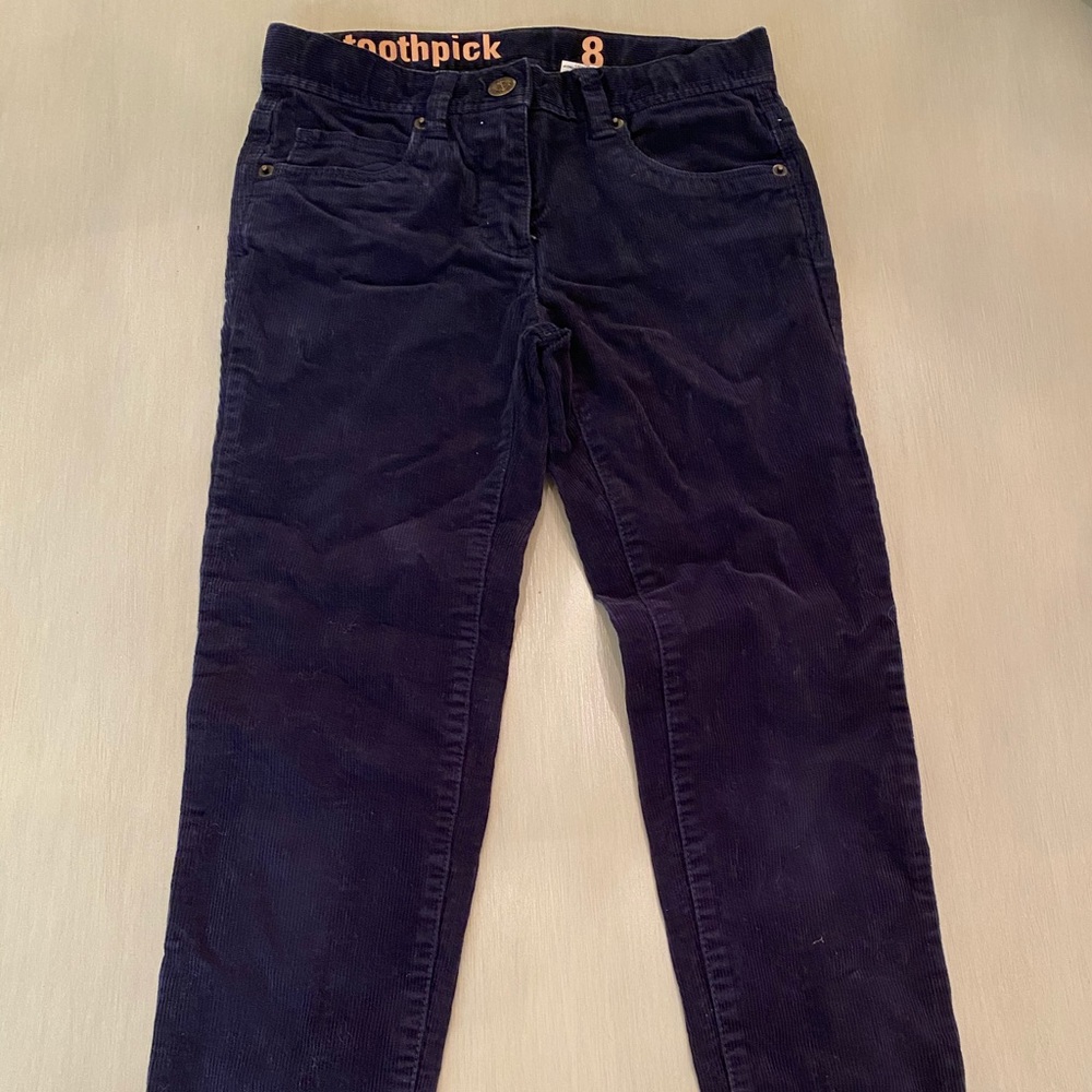 Jcrew crewcuts girls navy 💙corduroy pant.Size 8.